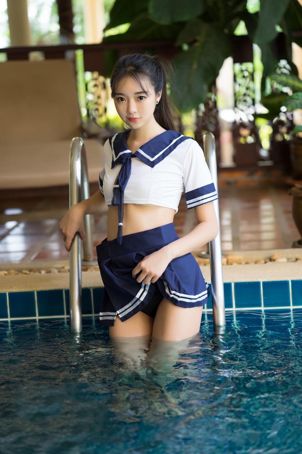 超清唯美美女可乐Vicky漂亮容貌模特身材