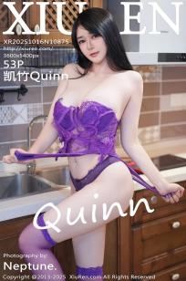 [XiuRen]高清写真图 2025.10.16 No.10875 凯竹Quinn 紫色丝袜