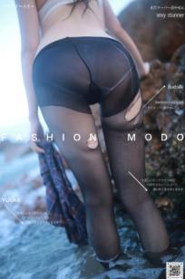 YouMi尤蜜-抖娘利世《黑丝海域》海边户外制服私房写真，破损黑丝美腿诱惑，尽显冷艳气质与曼妙身材，2020.12.02精选